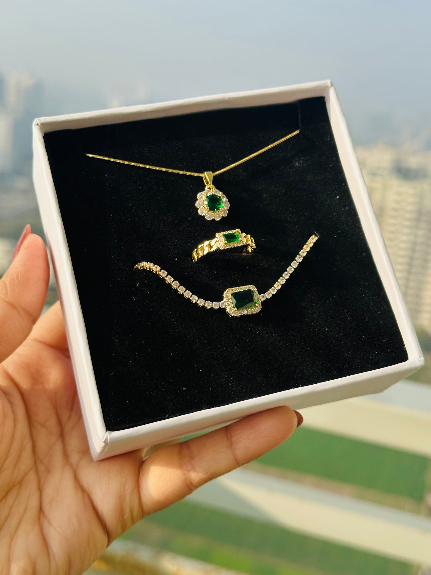 Emerald Green Combo set