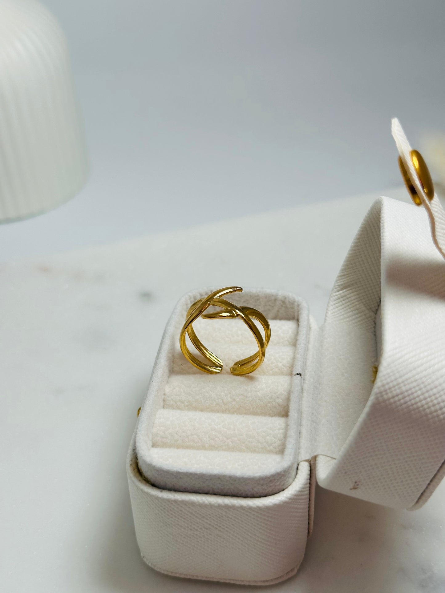 Curvy Cross Ring