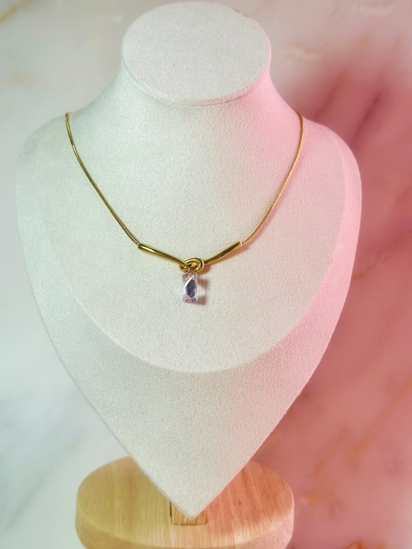 Knotted Charm Necklace