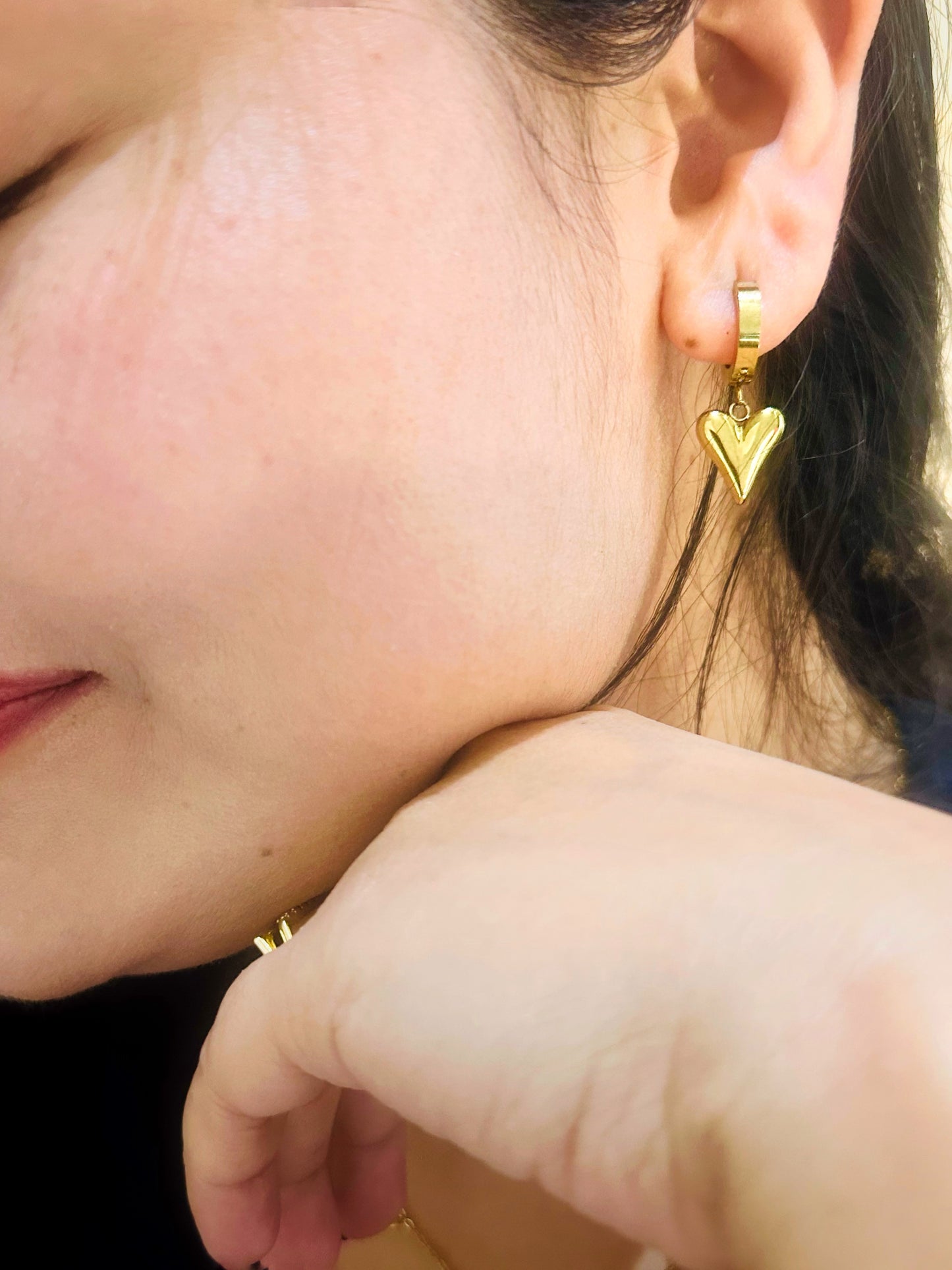 Heart Drop Earrings