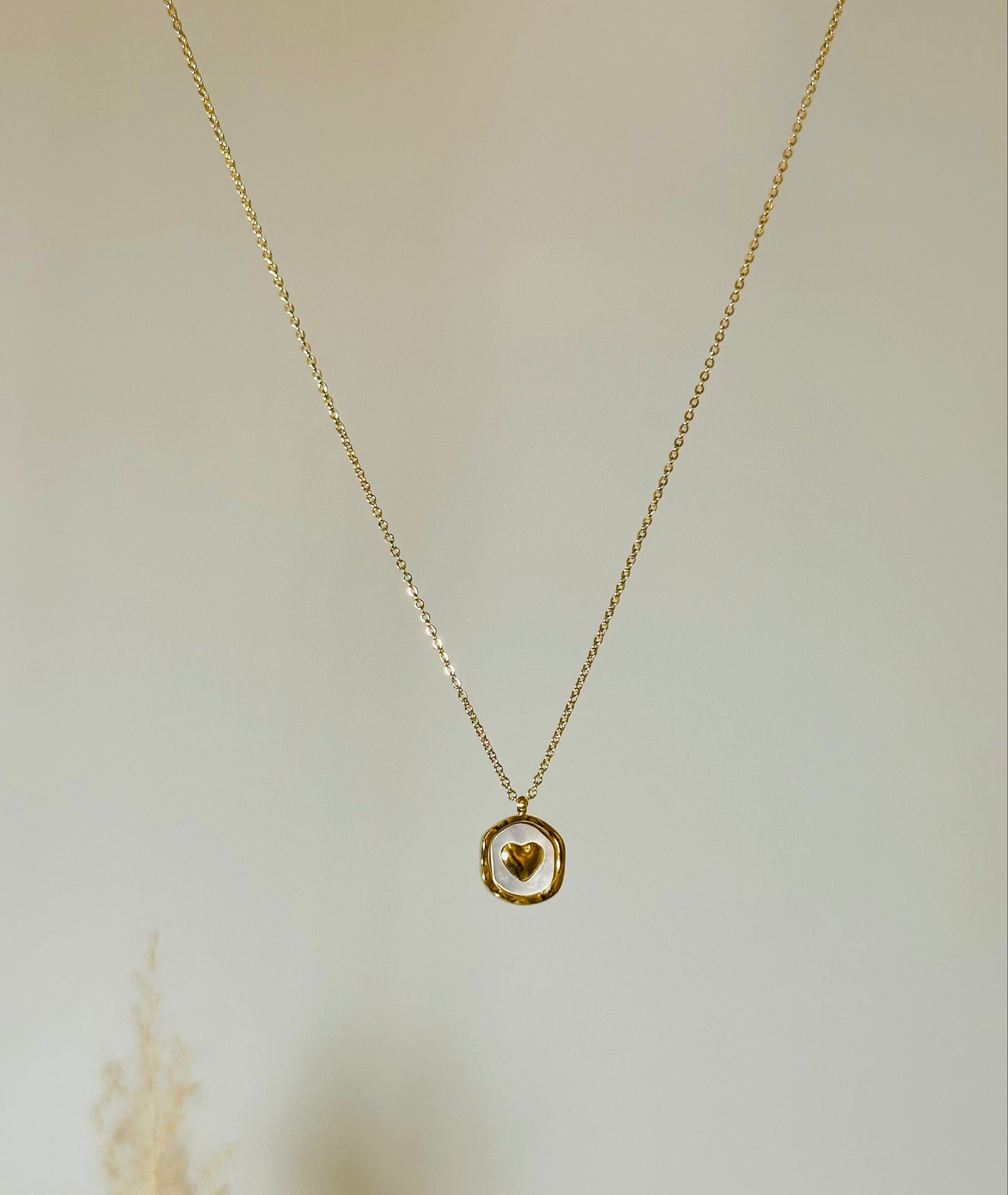 Mother-of-Pearl Heart Necklace