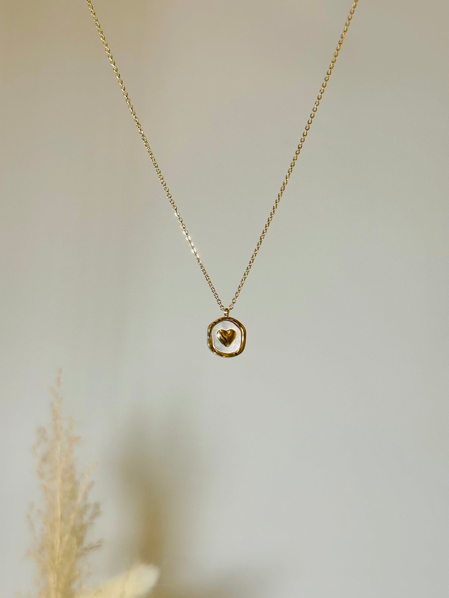 Mother-of-Pearl Heart Necklace