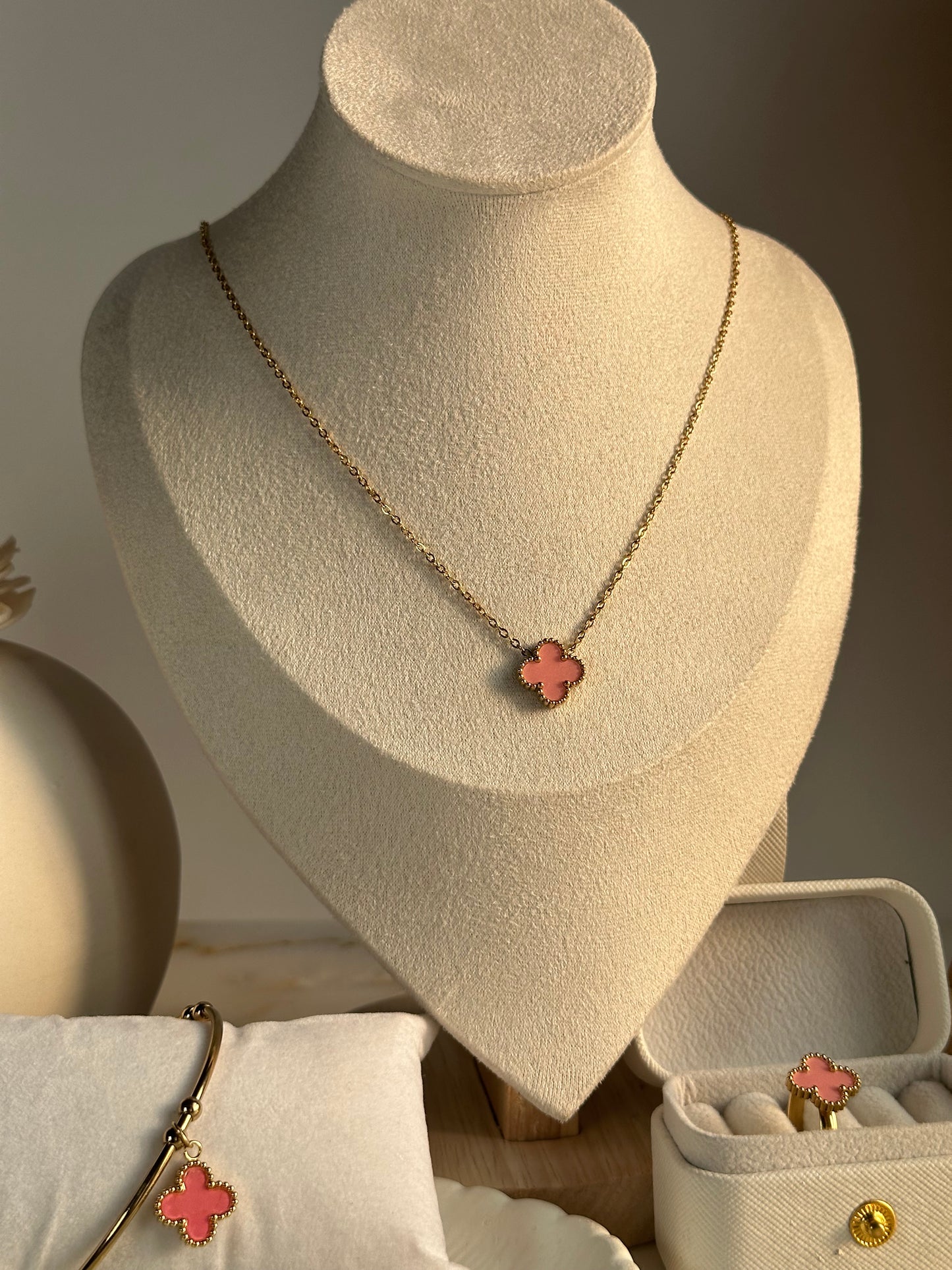 Four-Leaf Clover Jewelry Combo Set