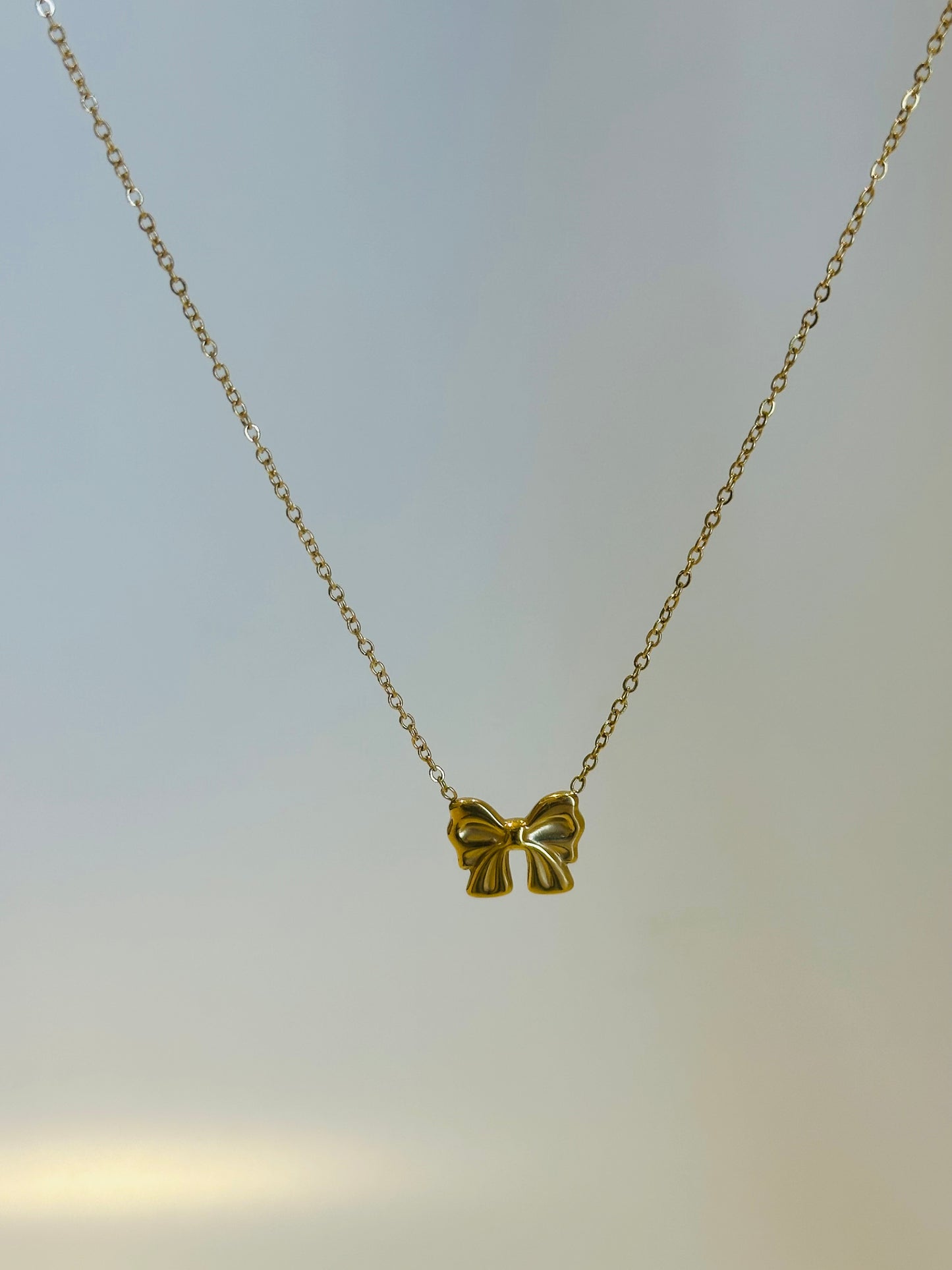 Bow Charm Necklace