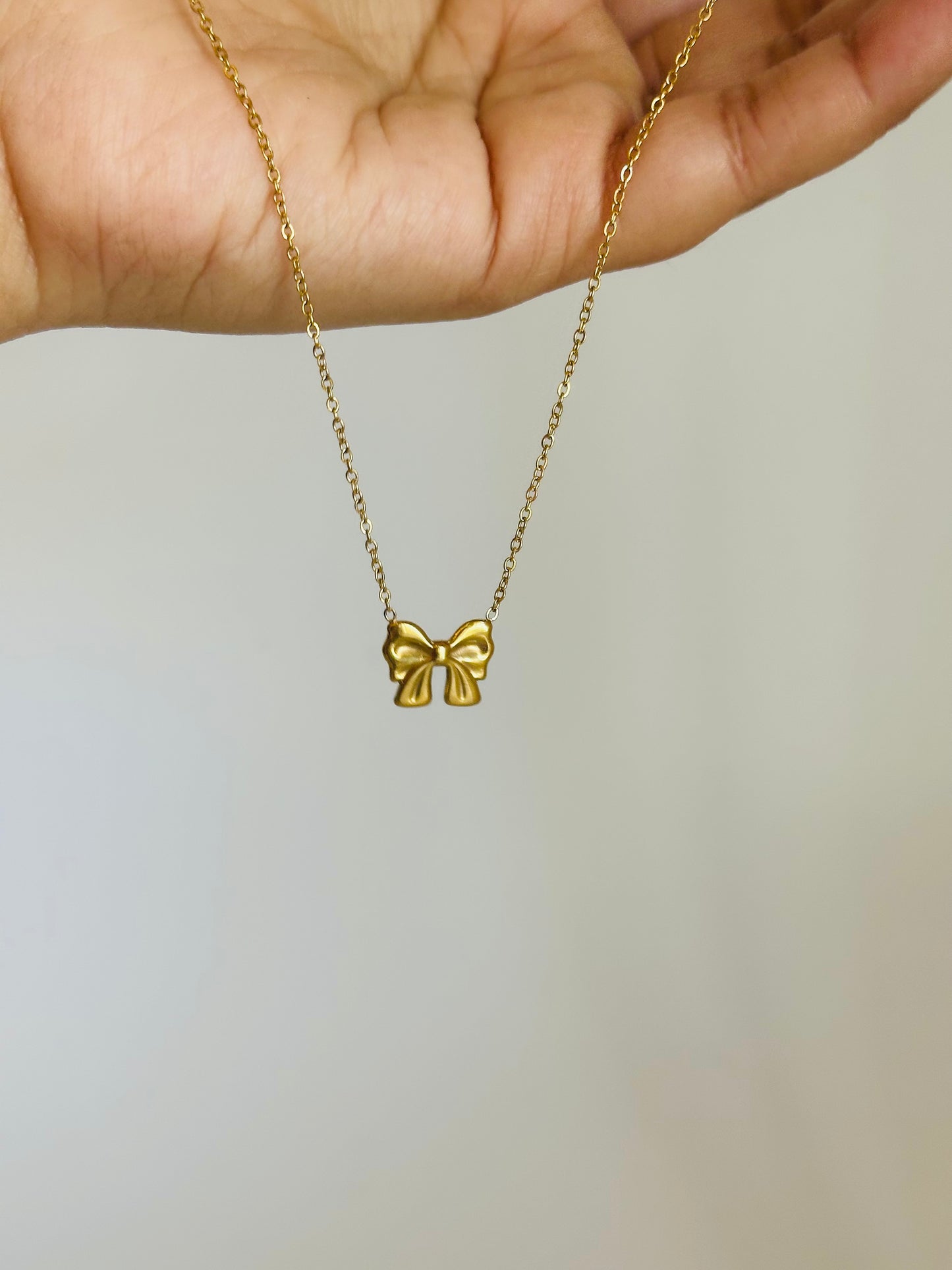 Bow Charm Necklace