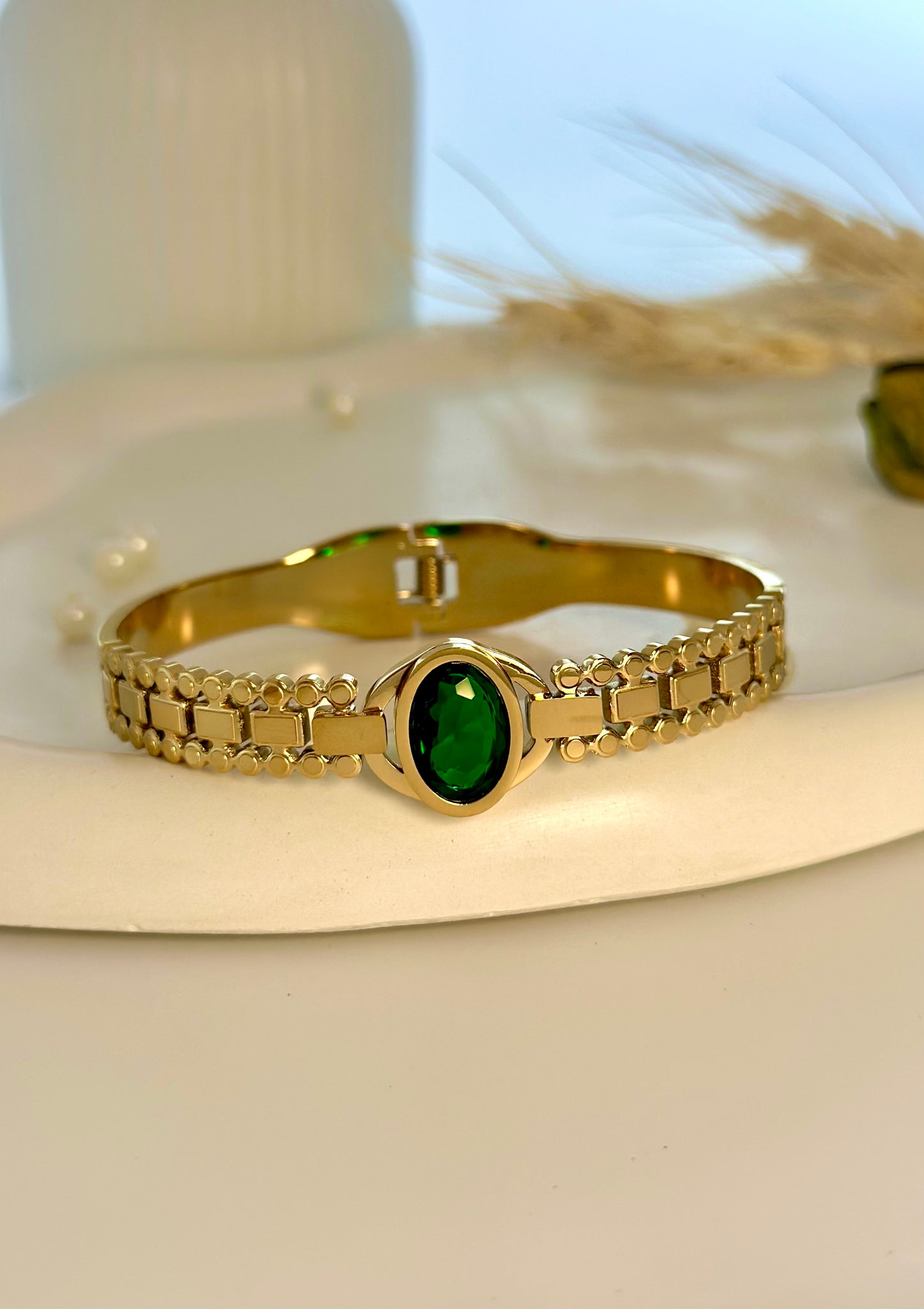Ornate Green Kada