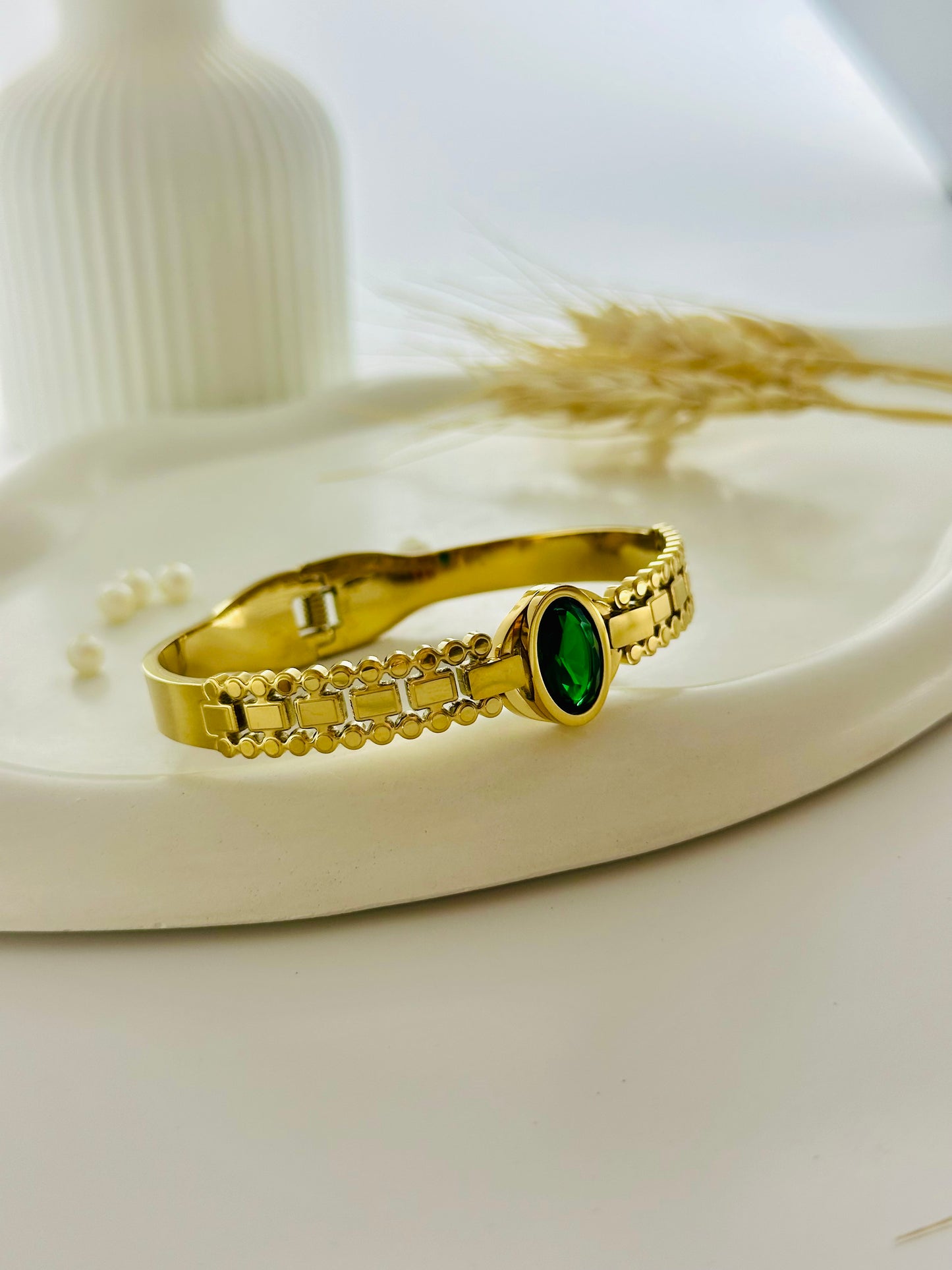 Ornate Green Kada