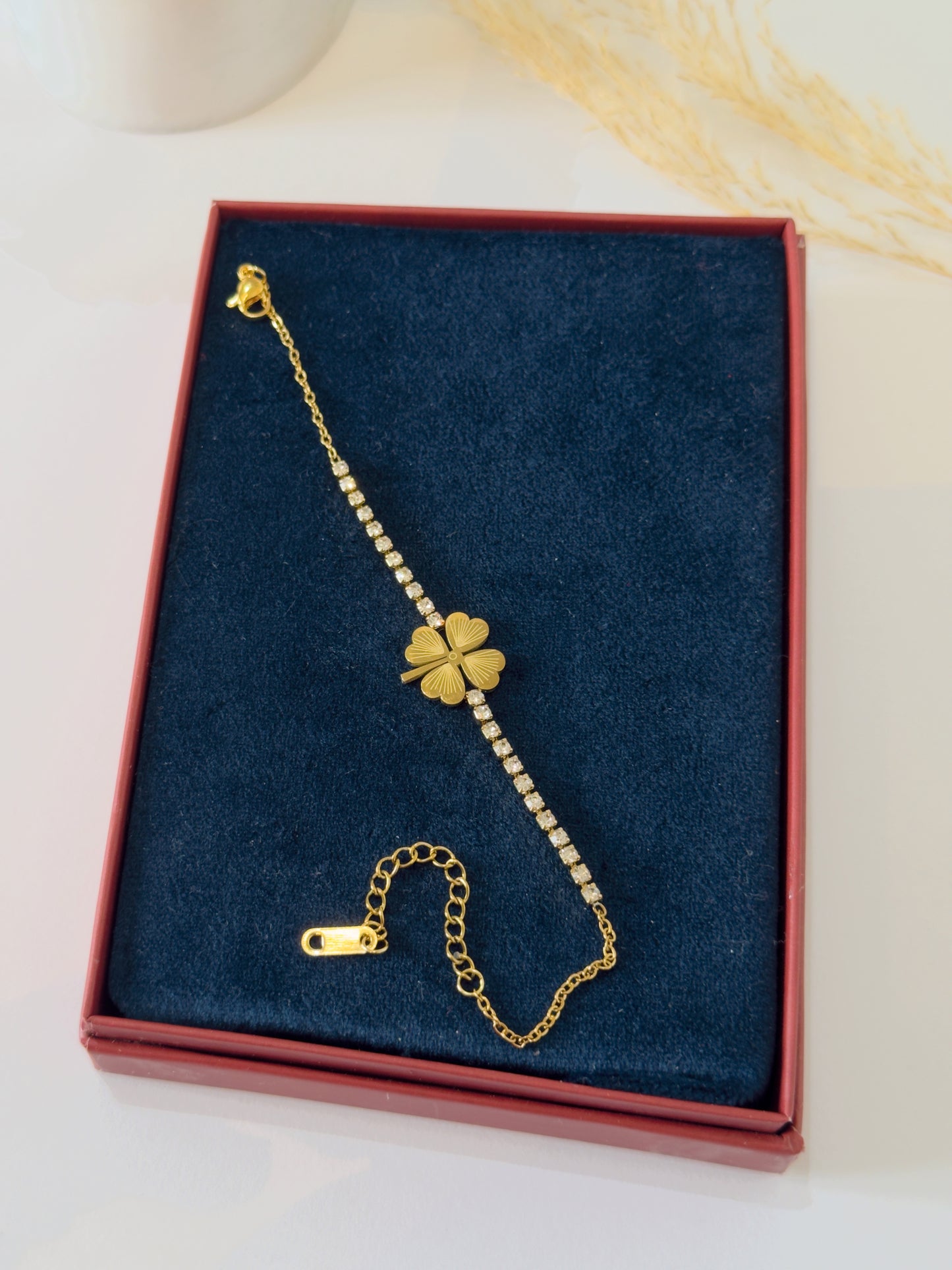 Golden Floral Bracelet