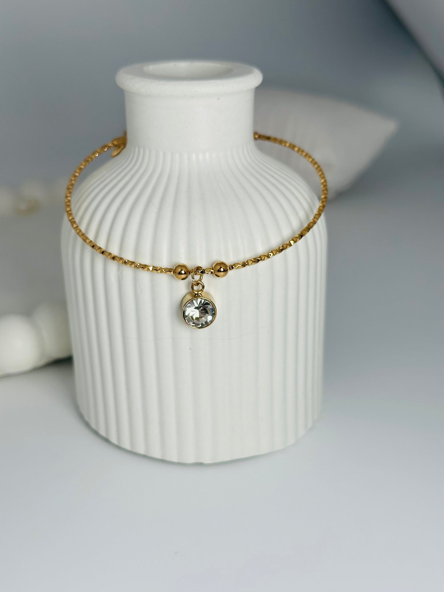 Studded Charm Bracelet