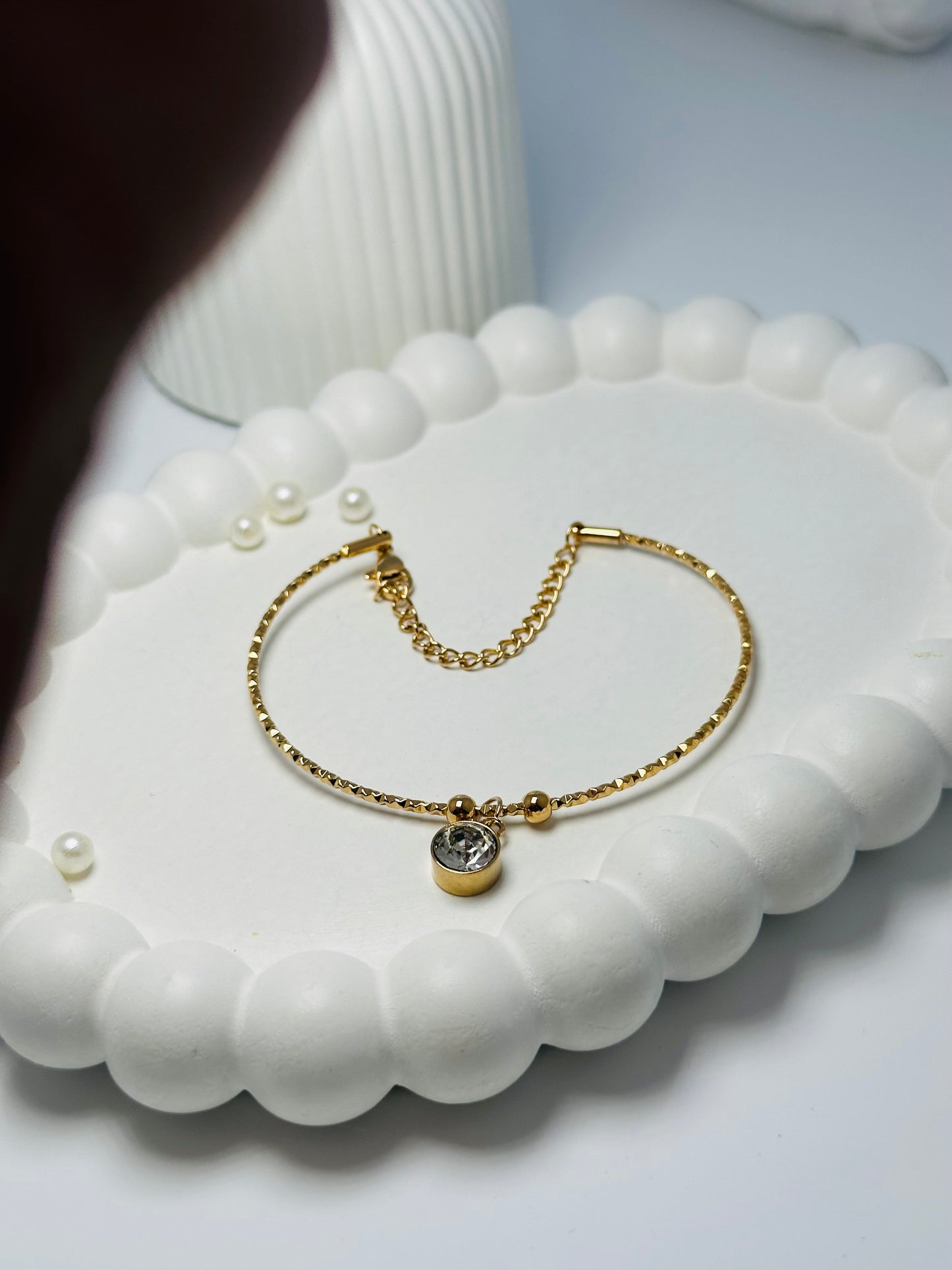 Studded Charm Bracelet