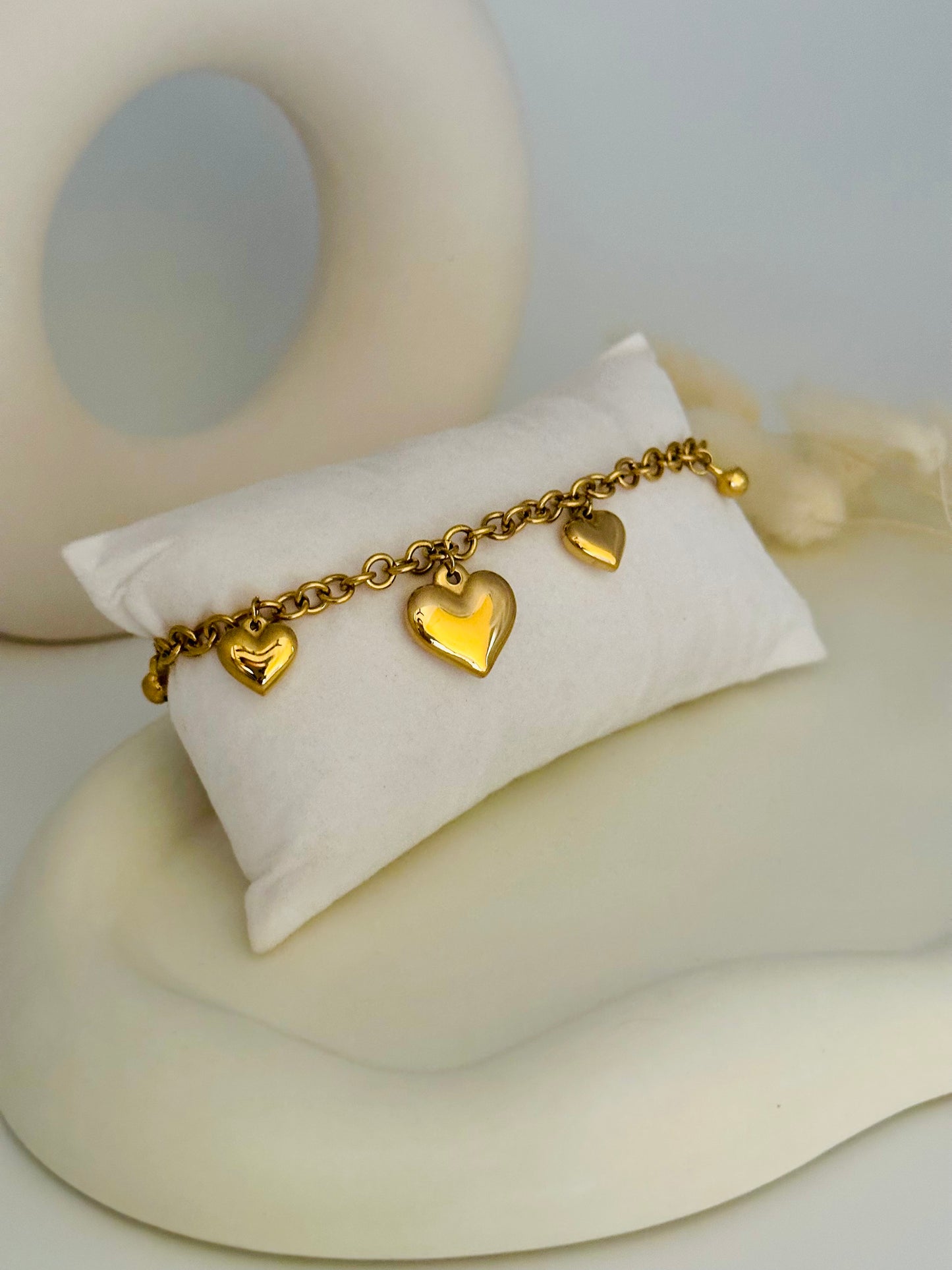 Varied Heart Charms Bracelet