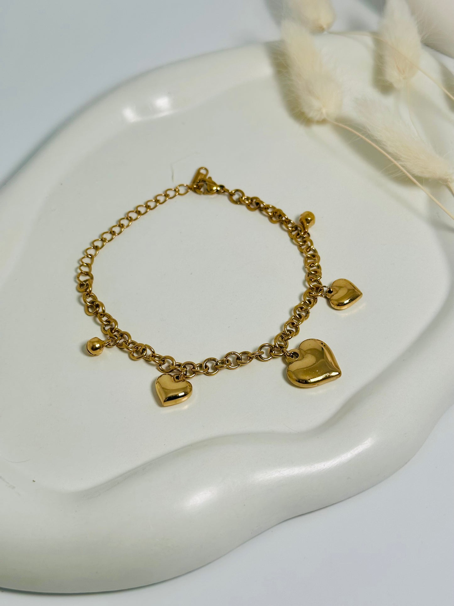 Varied Heart Charms Bracelet
