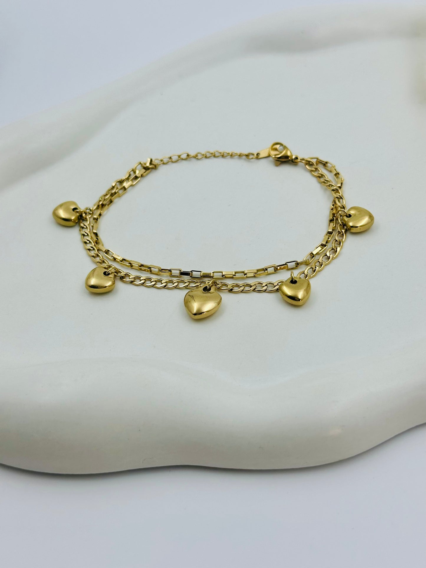 Multi-Heart Charm Bracelet