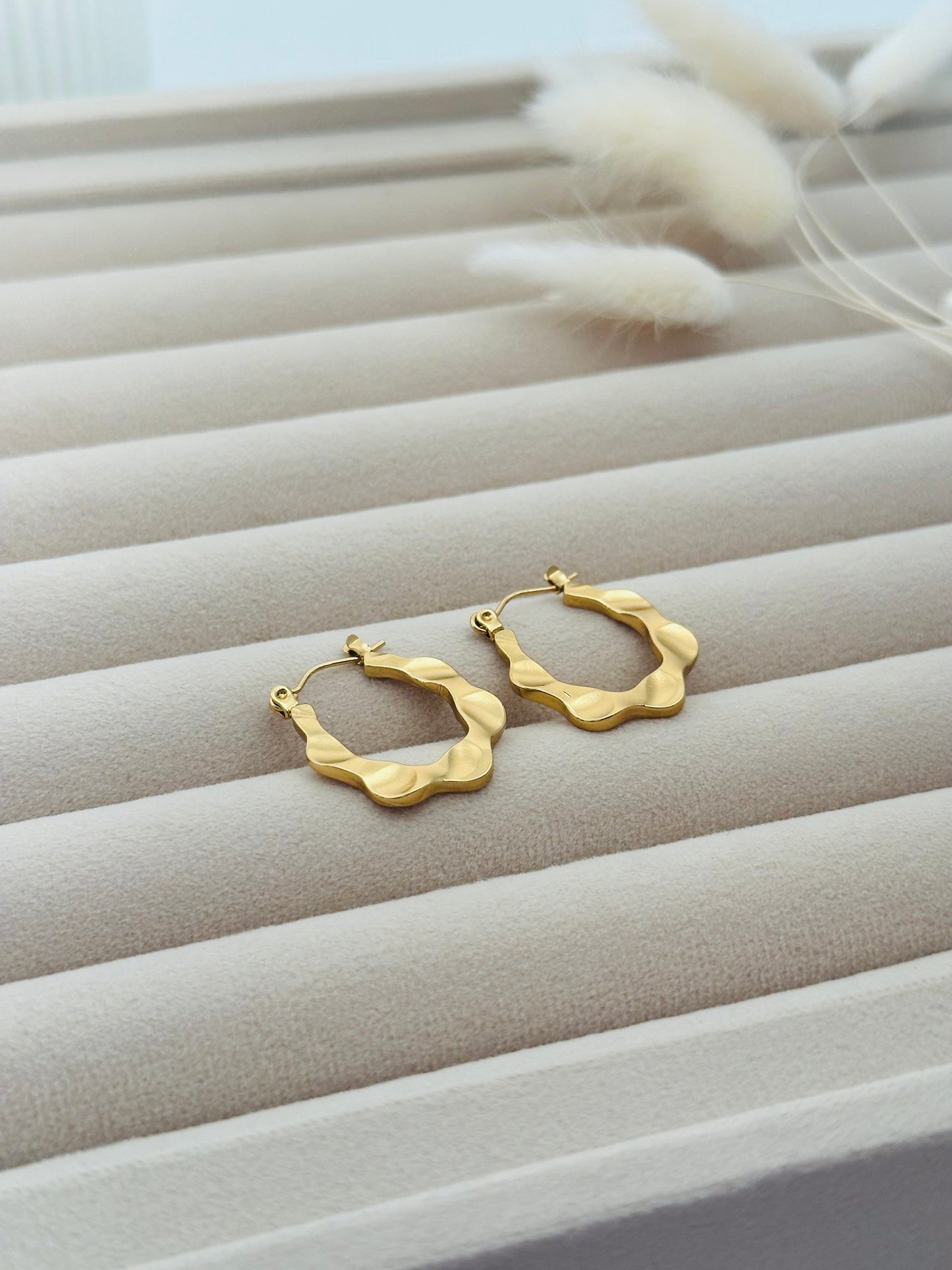 Swirl Hoop Earrings