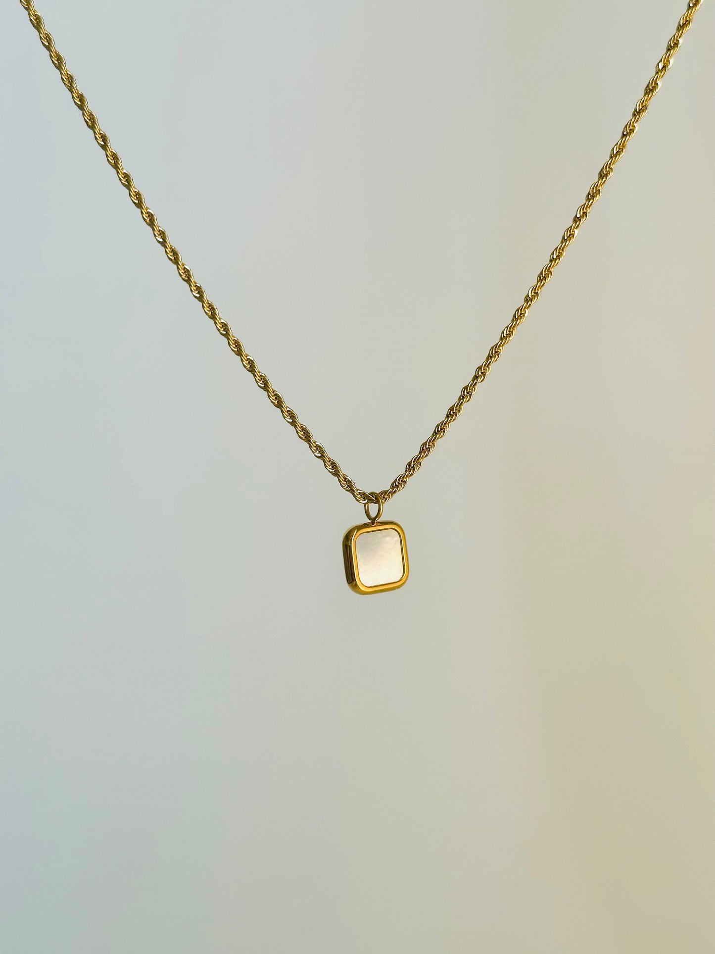Snow Tile Necklace