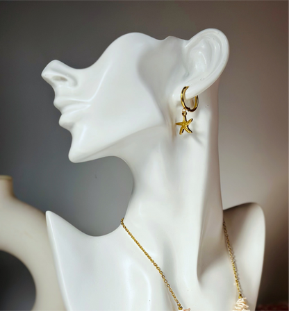 Starfish Charm Earrings