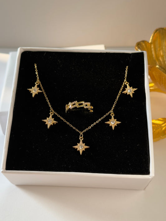 Dazzle Drop Necklace Set