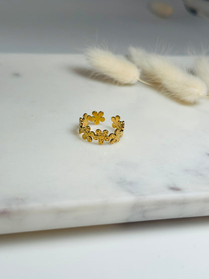 Flower-pattern ring
