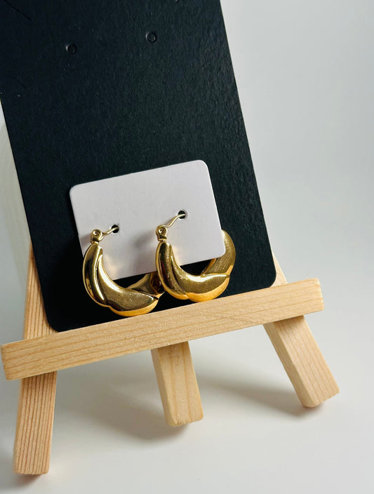 Textured Circle Hoops