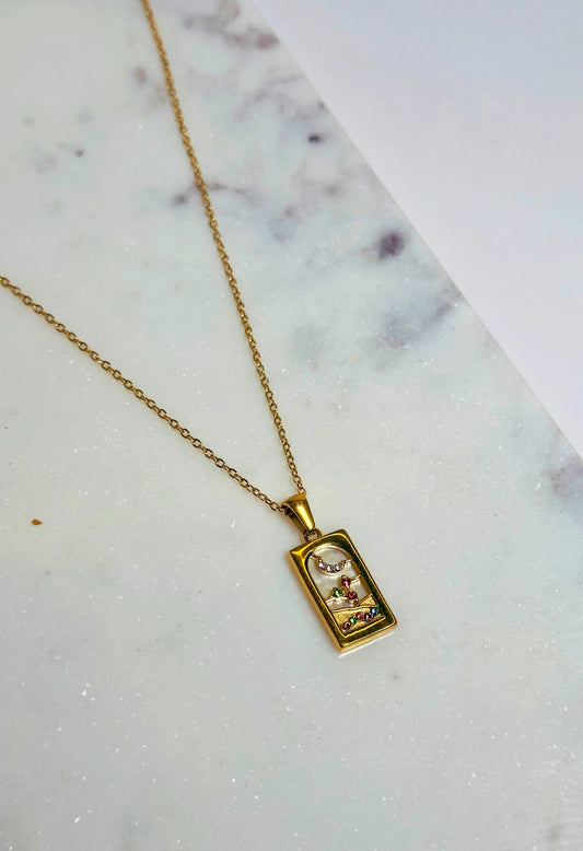 Silhouette Strip Necklace