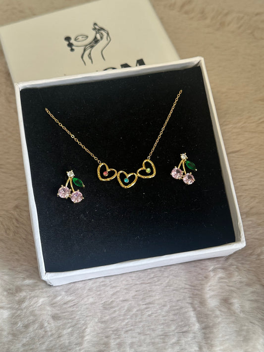Multicolored Jewelry Necklace Set