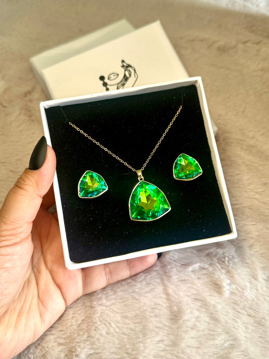 Lush Green Crystal Glow Set