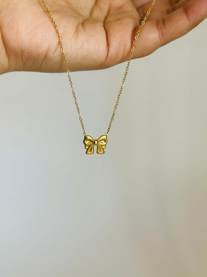 Bow Charm Necklace