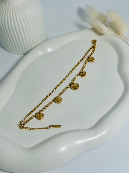 Multi-Heart Charm Bracelet