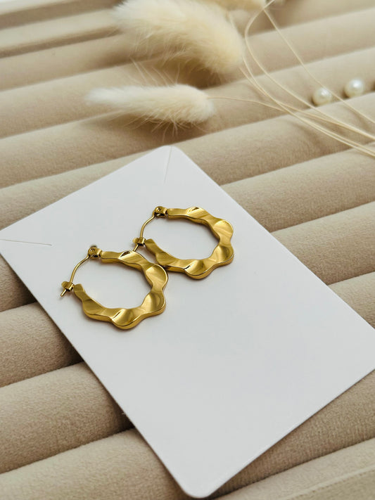 Swirl Hoop Earrings