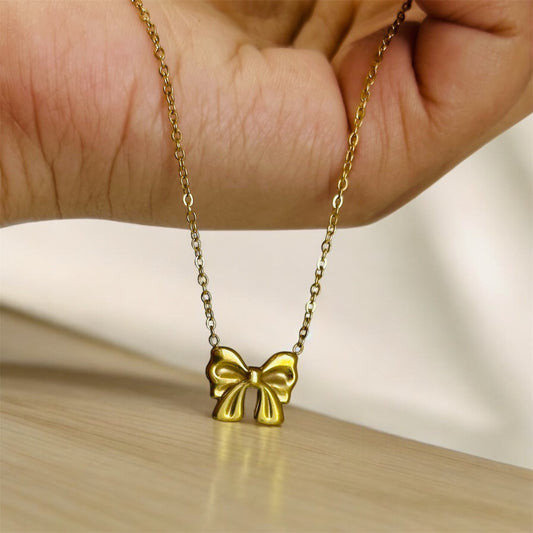 Bow Charm Necklace