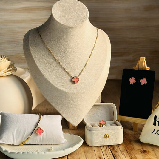 Four-Leaf Clover Jewelry Combo Set
