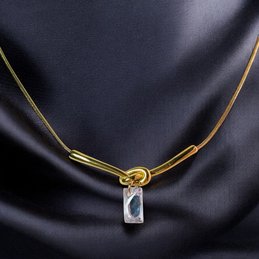 Knotted Charm Necklace